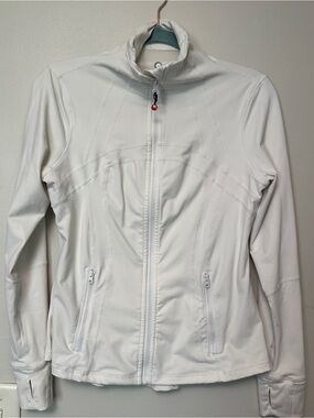 Women's Ivory Zip-Front Utility Jacket